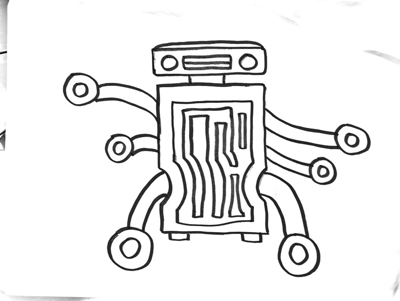 Robot Coloring Page